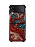 Kraken Octopus Stained Glass Samsung Galaxy Z Flip 4 5G 2022 Case