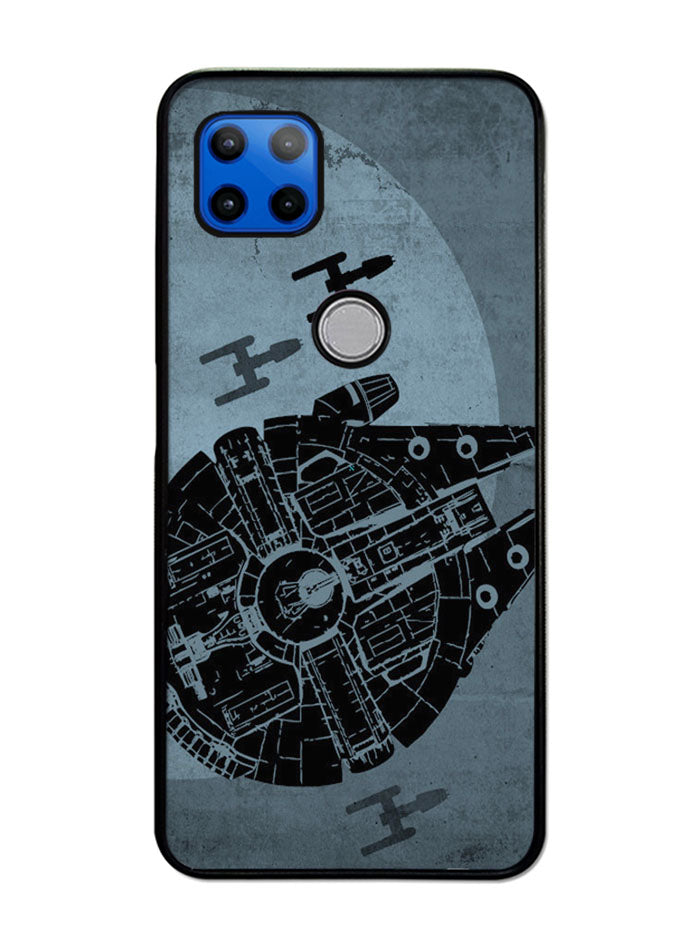 Star Wars Millenium Falcon Blue Motorola Moto G 5G Case , Moto One 5G Ace Case
