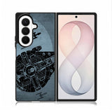 Star Wars Millenium Falcon Blue Samsung Galaxy Z Fold 8 Ultra Case