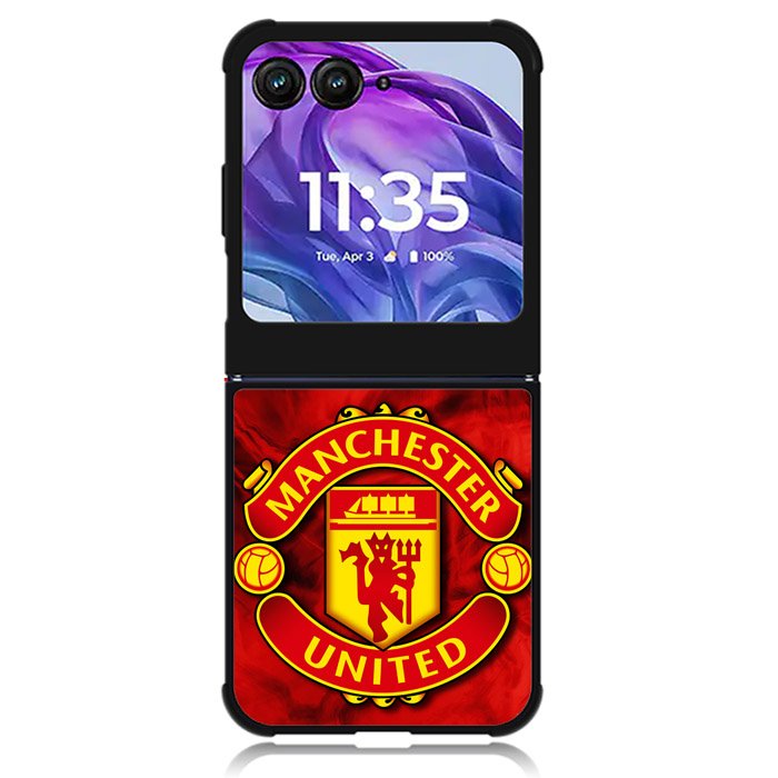 Manchester United Manutd Logo Motorola Moto Razr Plus 2024 , Moto Razr+ 2024 Case