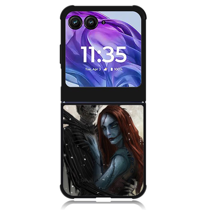 Jack Sally Skellington Nightmare Before Christmas Motorola Moto Razr Plus 2024 , Moto Razr+ 2024 Case