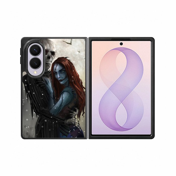 Jack Sally Skellington Nightmare Before Christmas Samsung Galaxy Z Fold 8 Case