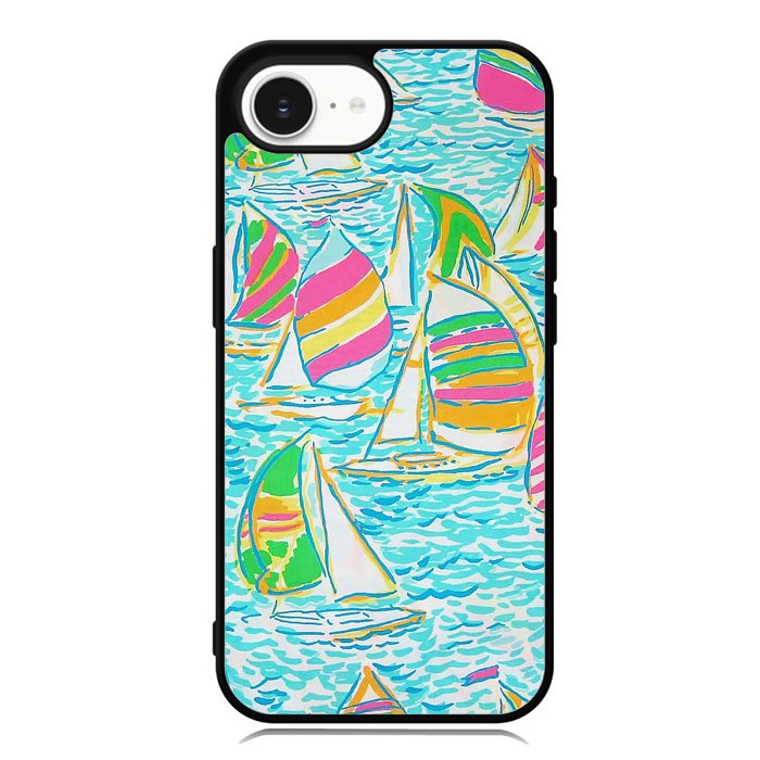 Lilly Pulitzer Sailboat iPhone 16e Case DC1032