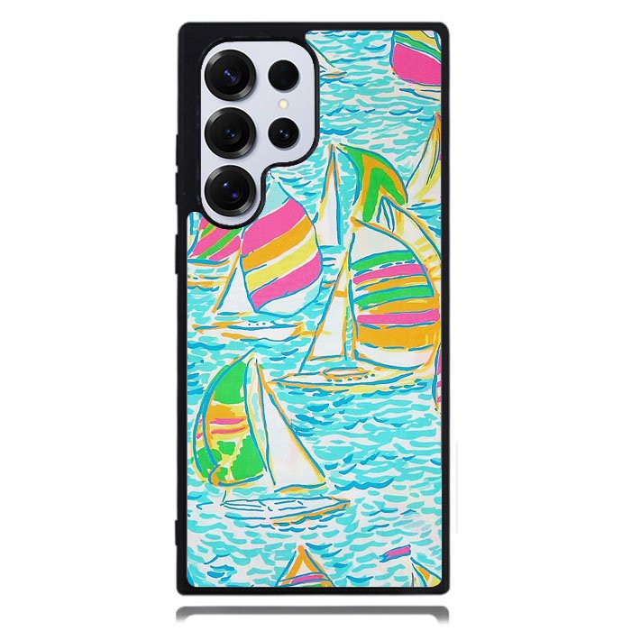Lilly Pulitzer Sailboat Samsung Galaxy S25 Ultra Case DC1032