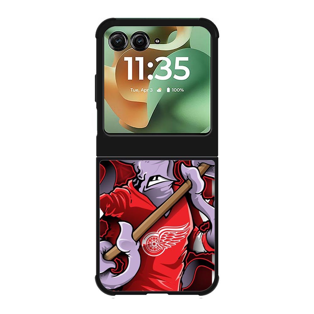 NHL Cartoon Mascout Detroit Red Wings Motorola Moto RAZR 2025 Case
