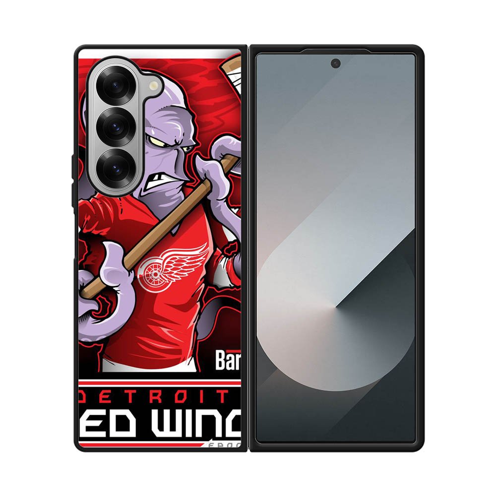 NHL Cartoon Mascout Detroit Red Wings Samsung Galaxy Z Fold 7 5G Case