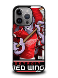 NHL Cartoon Mascout Detroit Red Wings iPhone 15 Pro Case