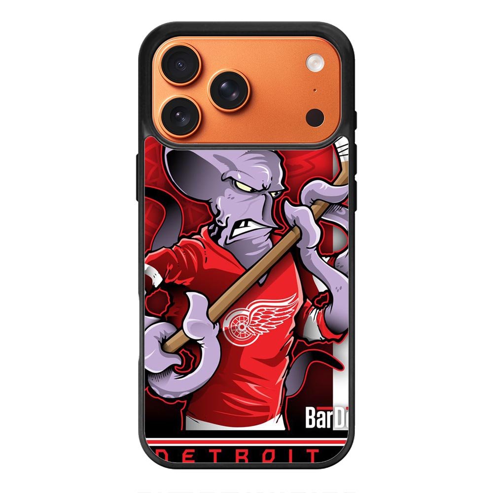NHL Cartoon Mascout Detroit Red Wings iPhone 18 Pro Case
