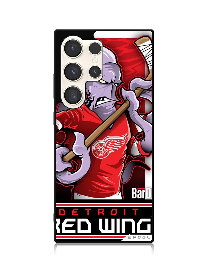 NHL Cartoon Mascout Detroit Red Wings Samsung Galaxy S25 Ultra 5G Case