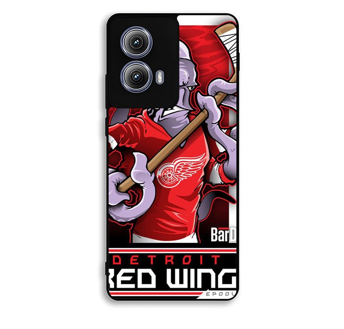 NHL Cartoon Mascout Detroit Red Wings Motorola Moto Edge 2024 Case DC3743