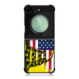 American Gadsden Flag Worn Samsung Galaxy Z Flip 6 Case