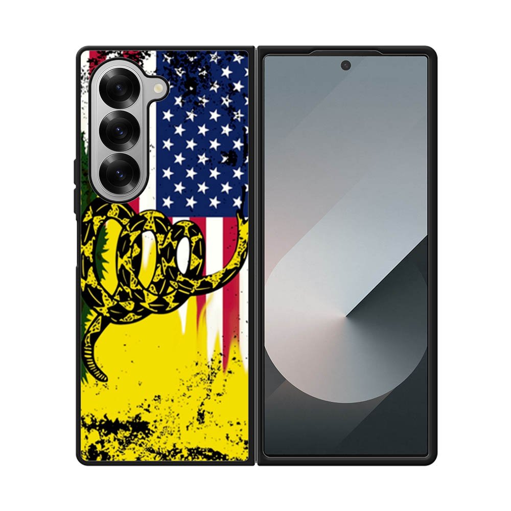 American Gadsden Flag Worn Samsung Galaxy Z Fold 7 5G Case