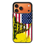 American Gadsden Flag Worn iPhone 18 Pro Case