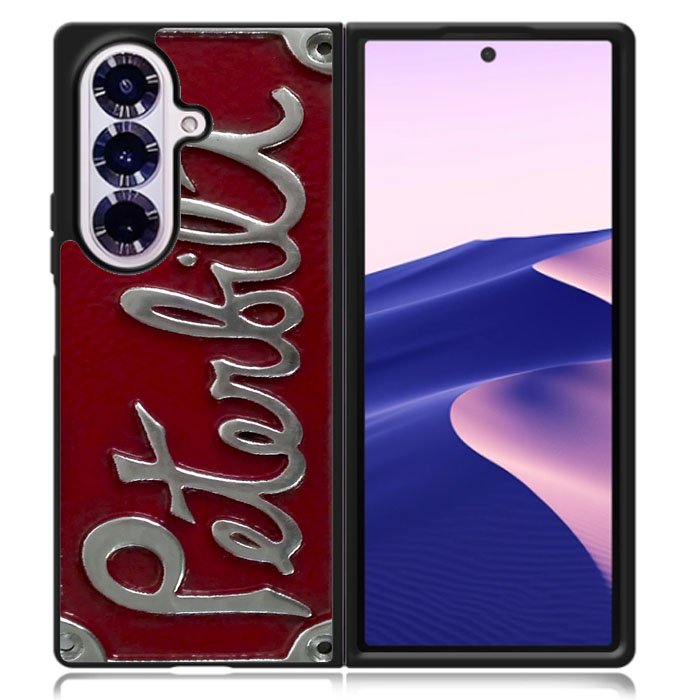 Peterbilt Truck License Plate Samsung Galaxy Z Fold 7 Case DC1399