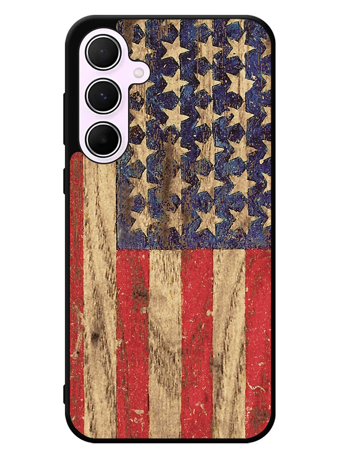 Vintage Patriotic American Flag Samsung Galaxy A55 5G Case