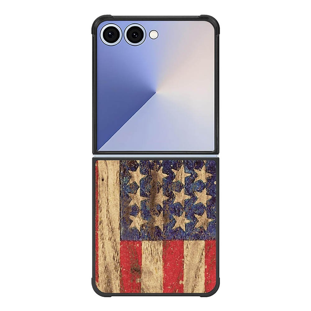 Vintage Patriotic American Flag Samsung Galaxy Z Flip 7 5G Case
