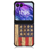 Vintage Patriotic American Flag Motorola Moto Razr Plus 2024 , Moto Razr+ 2024 Case