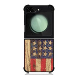 Vintage Patriotic American Flag Samsung Galaxy Z Flip 6 Case