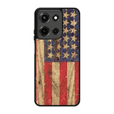Vintage Patriotic American Flag Motorola Moto G 5G 2025 Case DC4759