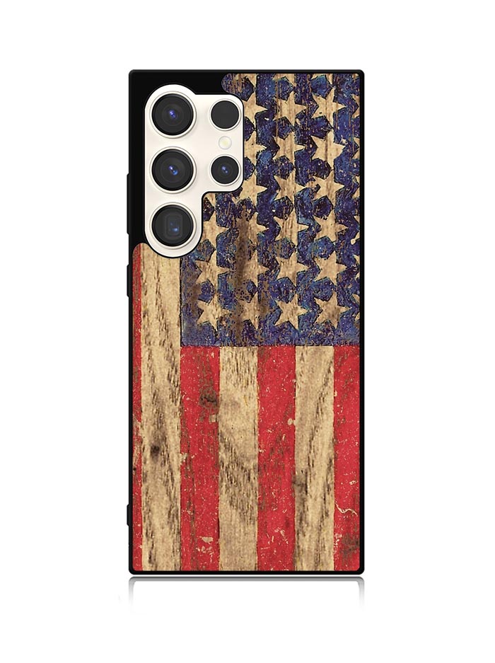Vintage Patriotic American Flag Samsung Galaxy S25 Ultra 5G Case
