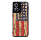 Vintage Patriotic American Flag Motorola Moto Edge 2024 Case DC4759