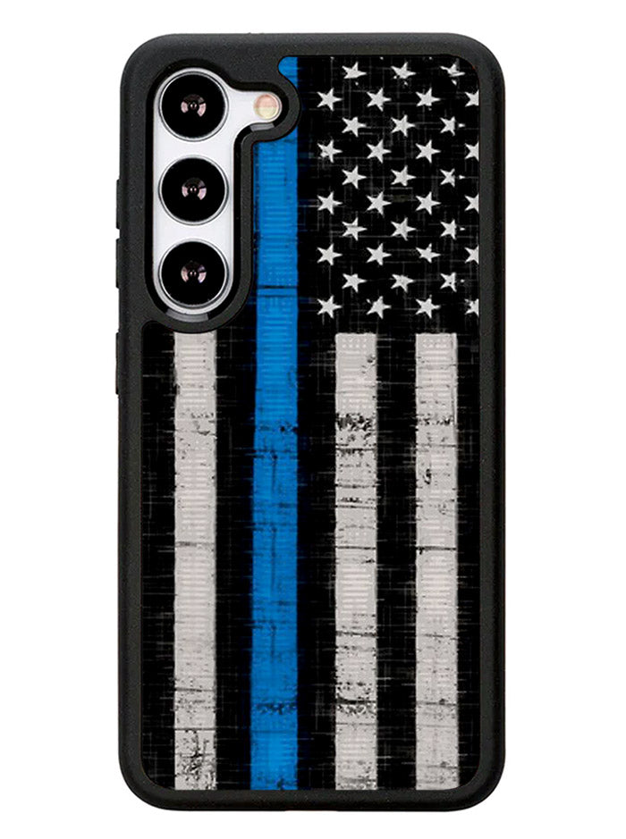 Police Blue Line Flag Samsung Galaxy S23 Plus 5G / Samsung Galaxy S23+ 5G Case