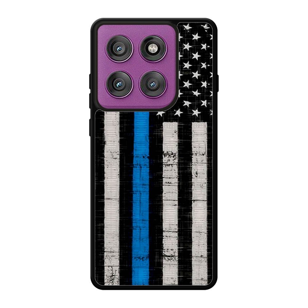 Police Blue Line Flag Motorola Moto Edge 60 Pro Case