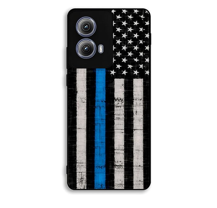 Police Blue Line Flag Motorola Moto Edge 2024 Case DC3832