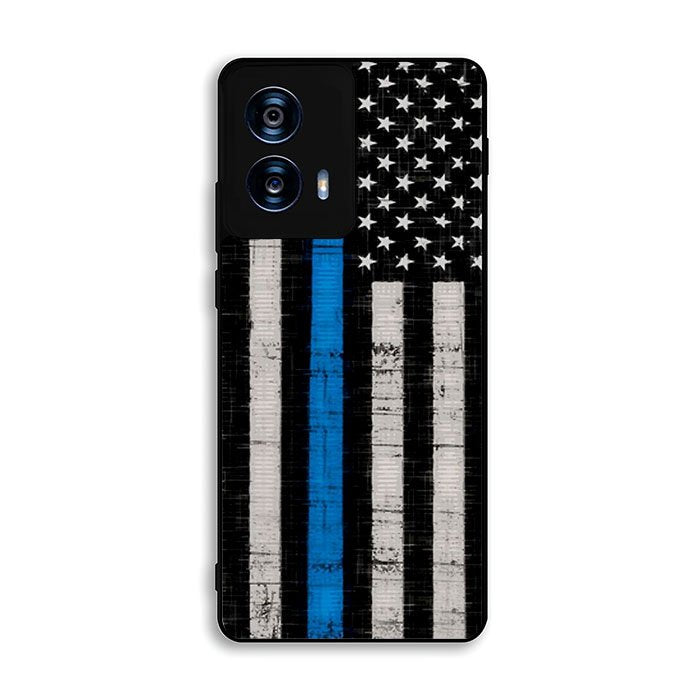 Police Blue Line Flag Motorola Moto G Power 5G 2024 Case DC3832