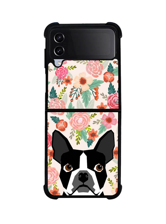 Boston Terrier Dog Breed Samsung Galaxy Z Flip 4 5G 2022 Case