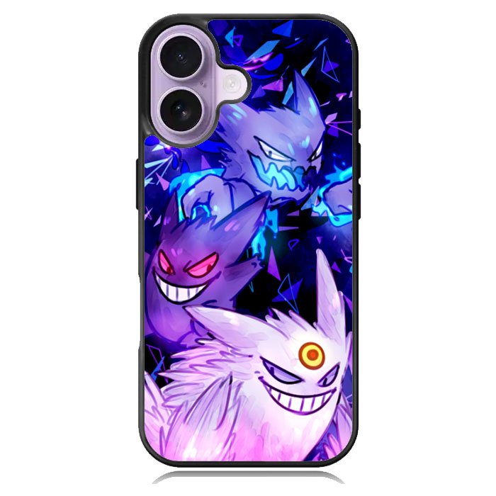 Gengar Sinister Pokemon iPhone 16 Case DC0683
