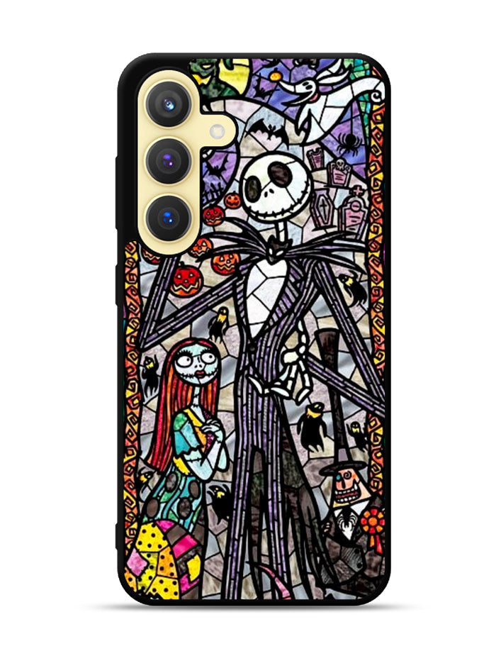 Nightmare Before Christmas Art Glass Samsung Galaxy S25 Plus 5G , Samsung Galaxy S25+ 5G Case