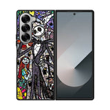 Nightmare Before Christmas Art Glass Samsung Galaxy Z Fold 7 5G Case