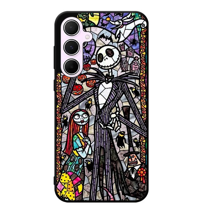 Nightmare Before Christmas Art Glass Samsung Galaxy A35 5G Case DC1284