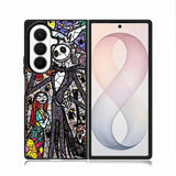 Nightmare Before Christmas Art Glass Samsung Galaxy Z Fold 8 Ultra Case DC1284