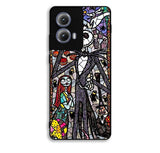 Nightmare Before Christmas Art Glass Motorola Moto Edge 2024 Case DC6176