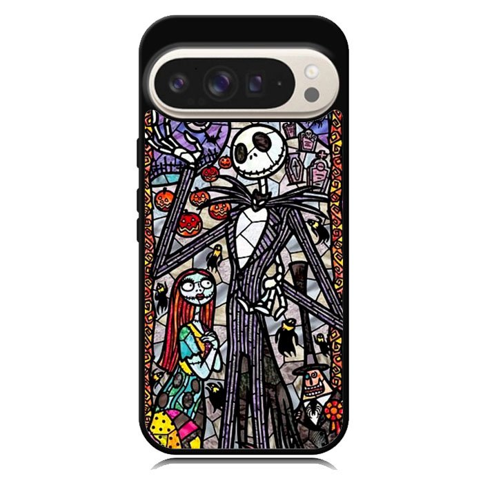 Nightmare Before Christmas Art Glass Google Pixel 10 | Google Pixel 10 Pro Case DC1284