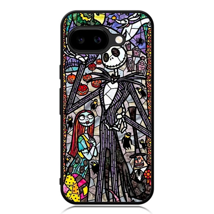 Nightmare Before Christmas Art Glass Google Pixel 9A Case DC1284