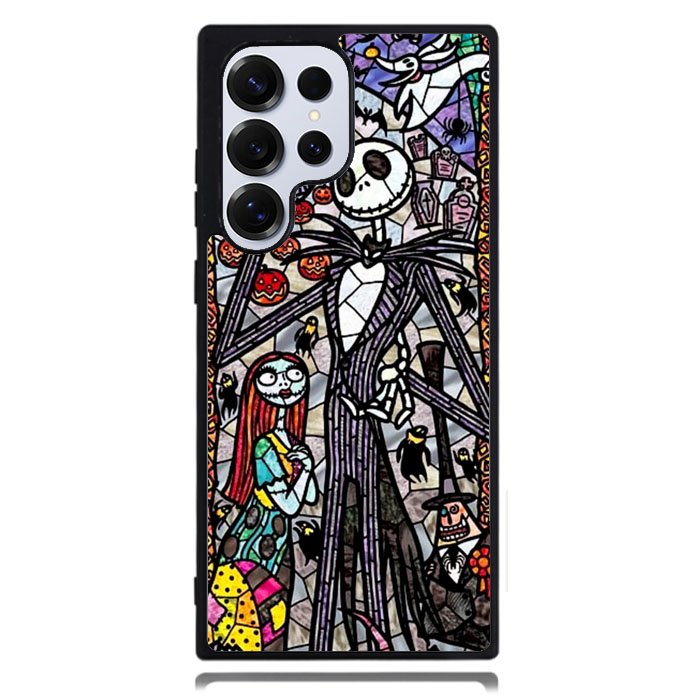 Nightmare Before Christmas Art Glass Samsung Galaxy S24 Ultra Case DC1284