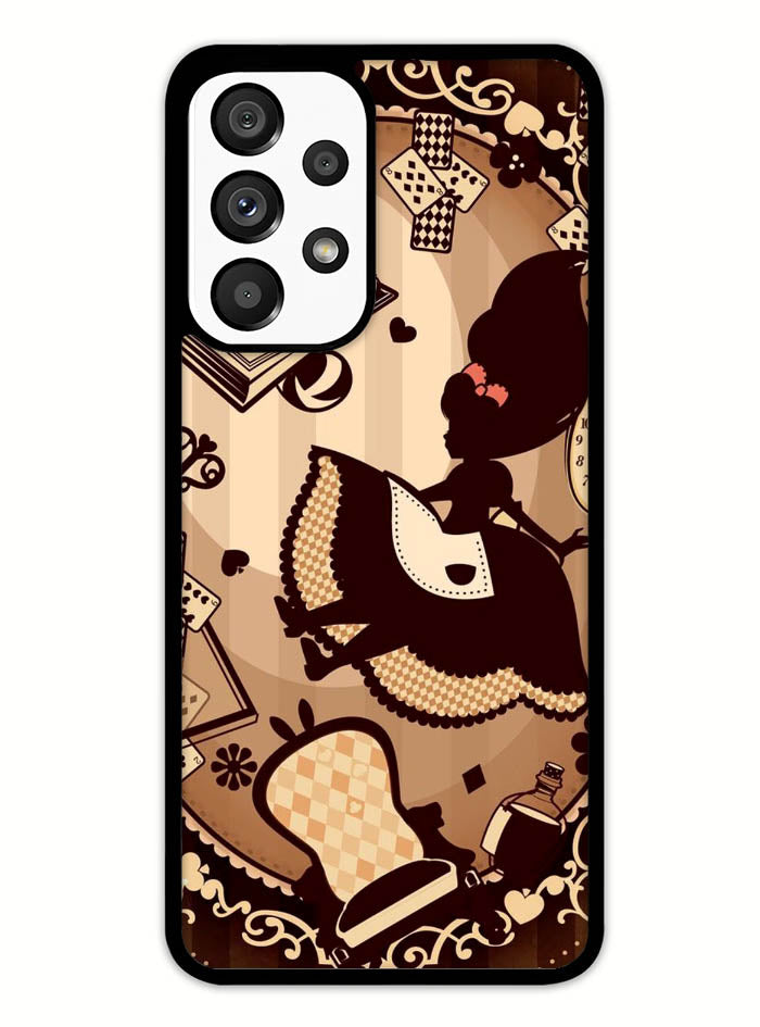 Alice in Wonderland Brown Samsung Galaxy A53 5G Case