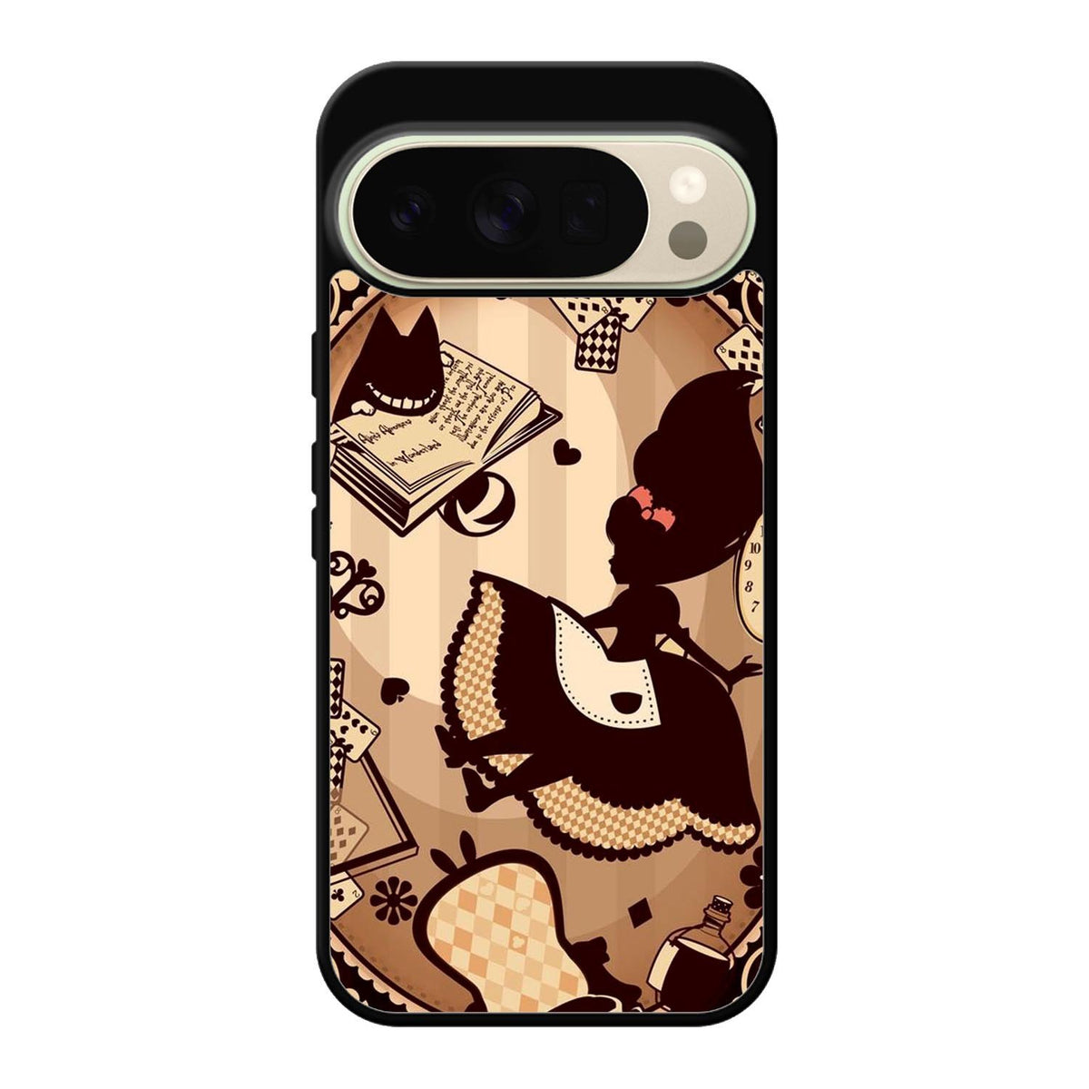 Alice in Wonderland Brown Google Pixel 10 Pro Case