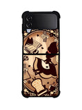Alice in Wonderland Brown Samsung Galaxy Z Flip 4 5G 2022 Case