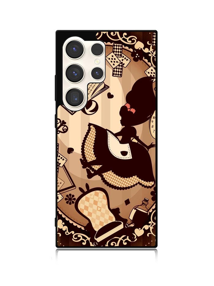 Alice in Wonderland Brown Samsung Galaxy S25 Ultra 5G Case