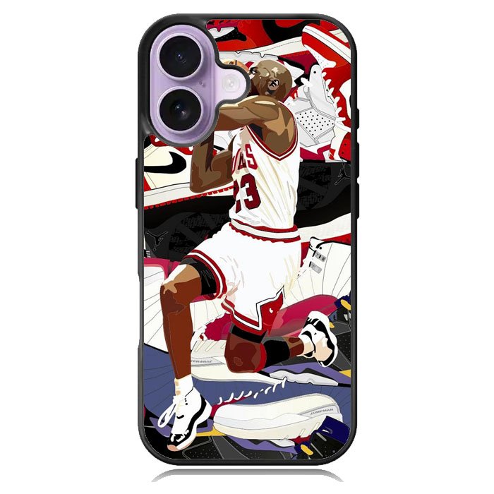 Michael Jordan 23 iPhone 16 Case DC1142