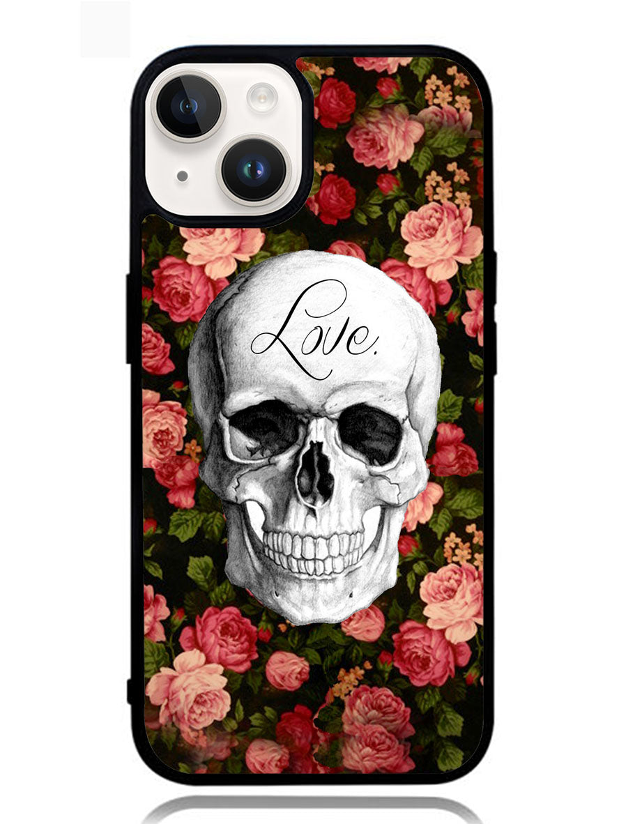 Rose Skull iPhone 14 Plus Case