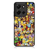 The Simpsons Collage Case Motorola Moto G Power 5G 2025 DC1878