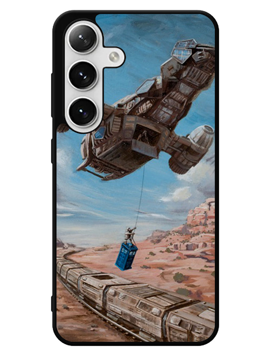 Time Job Firefly Tardis Doctor Who Samsung Galaxy S25 5G Case