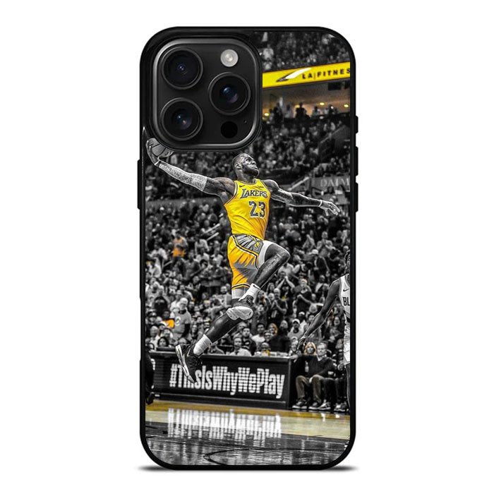 La Lakers Slam Dunk iPhone 16 Pro Max Case DC1003