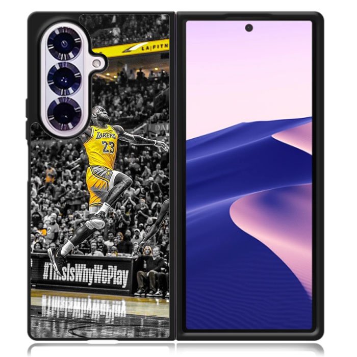 La Lakers Slam Dunk Samsung Galaxy Z Fold 7 Case DC1003