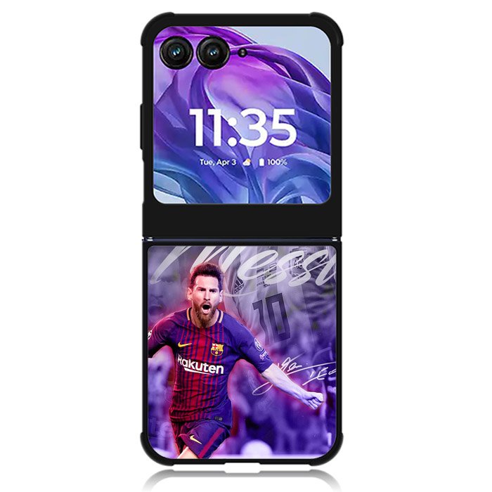Lionel Messi Barcelona Motorola Moto Razr Plus 2024 , Moto Razr+ 2024 Case